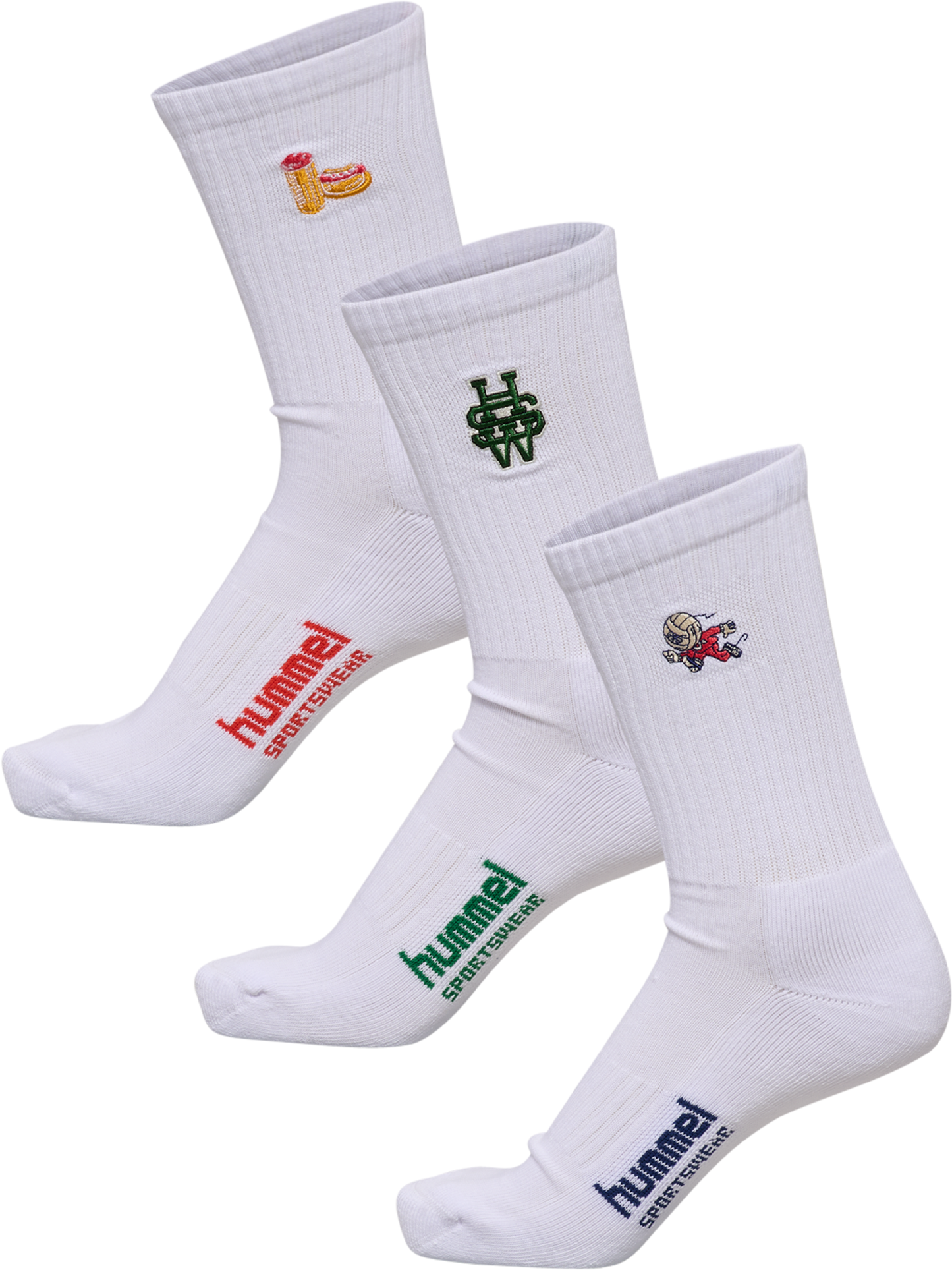HUMMEL 3-PACK SOCKS EMBROIDERY