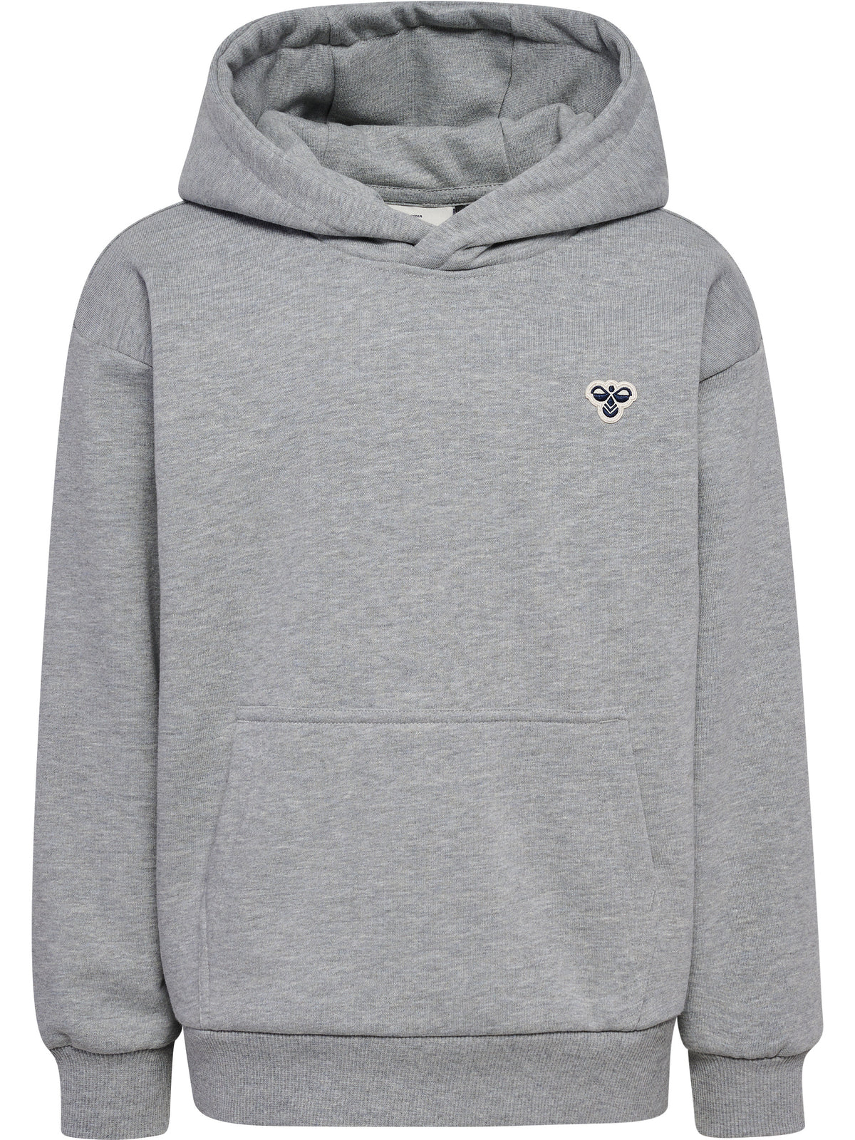 hmlJR LOOSE HOODIE BEE – GREY MELANGE