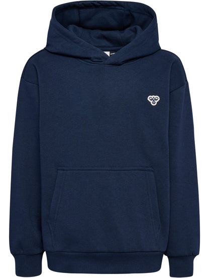 hmlJR LOOSE HOODIE BEE – DRESS BLUES