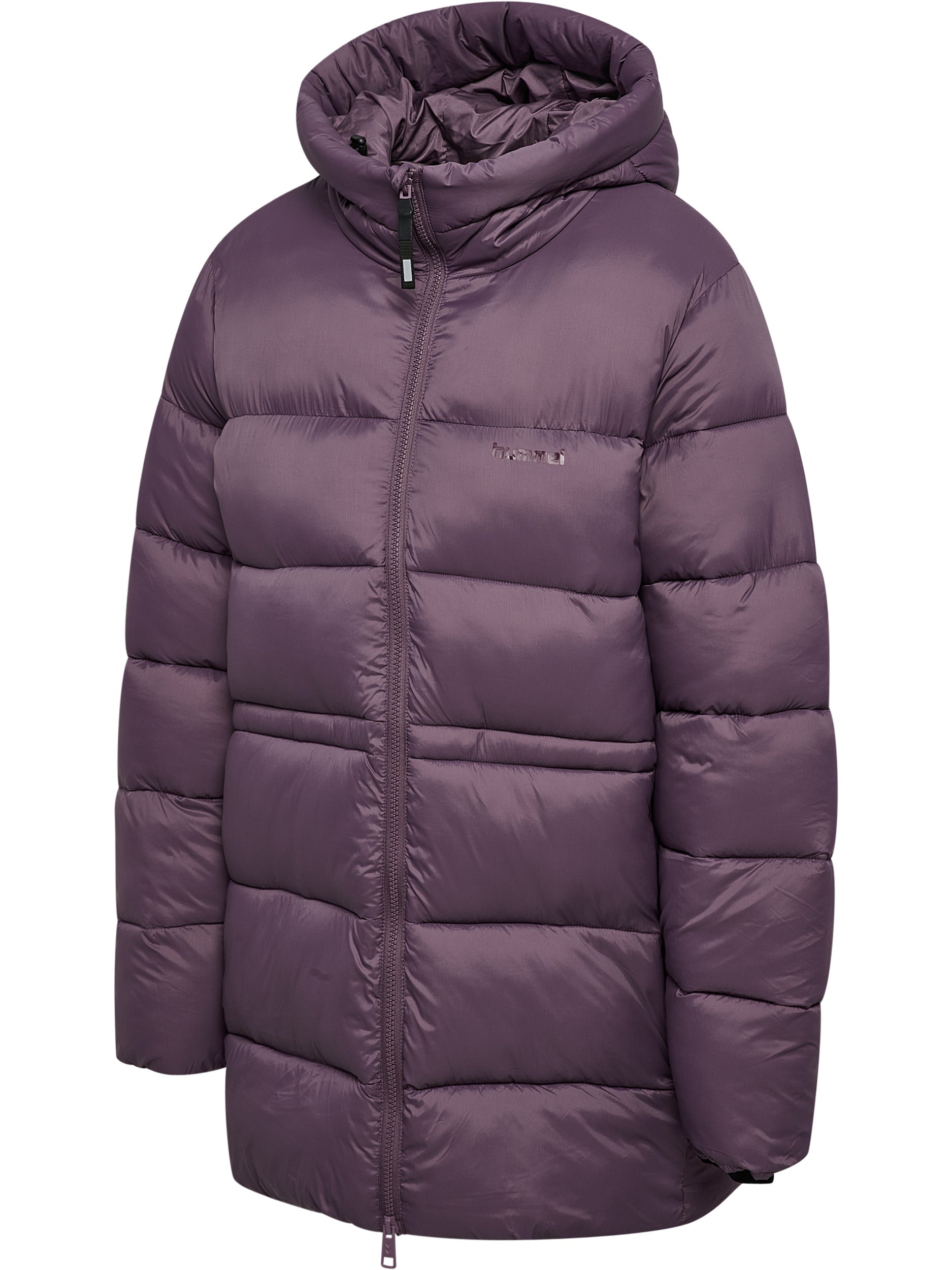 hmlMID LENGHT W PUFFER JACKET – BLACK PLUM