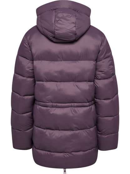 hmlMID LENGHT W PUFFER JACKET – BLACK PLUM