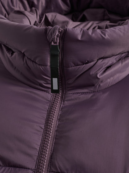 hmlMID LENGHT W PUFFER JACKET – BLACK PLUM