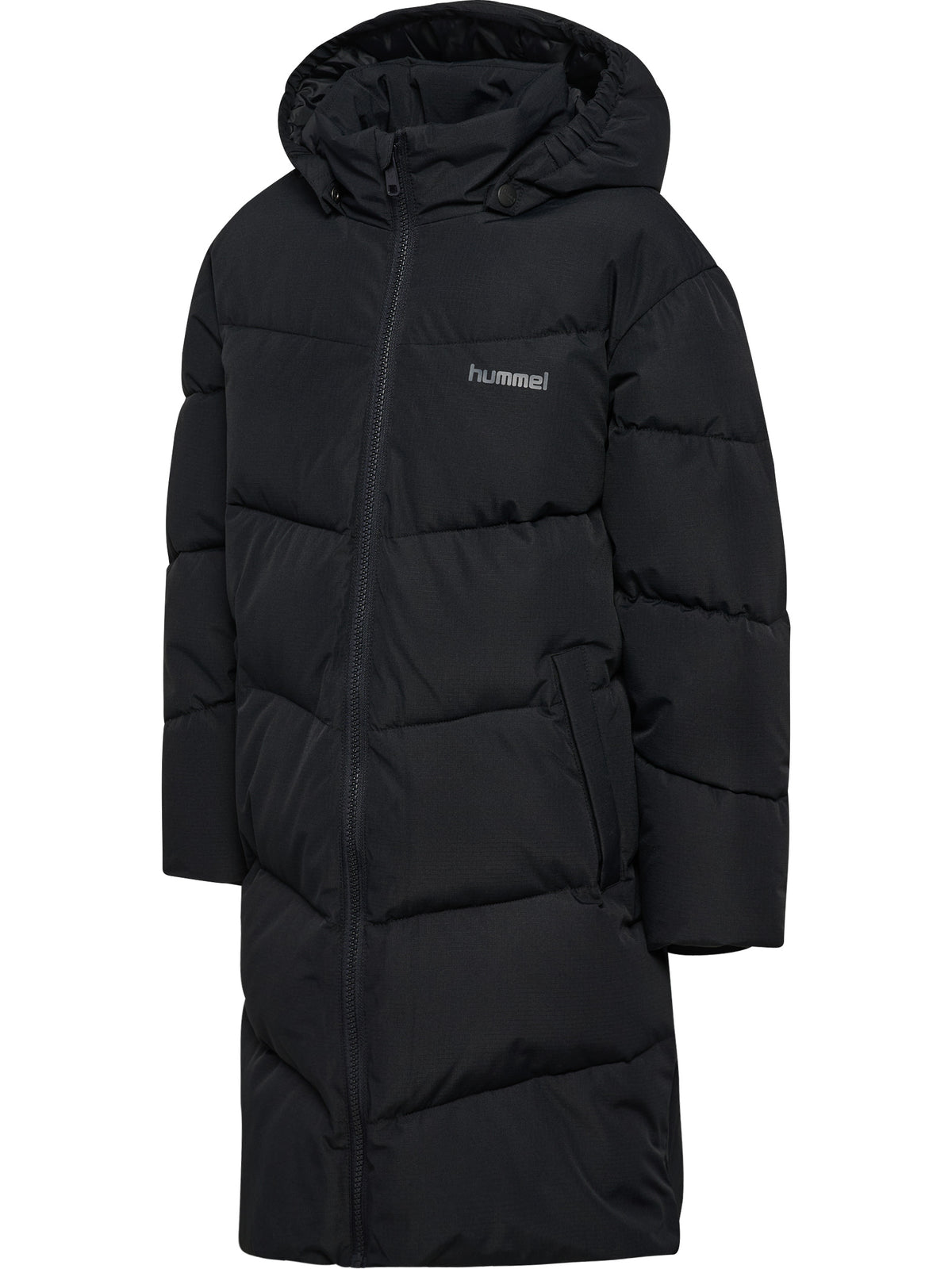 hmlJR PUFFER LONG JACKET – BLACK