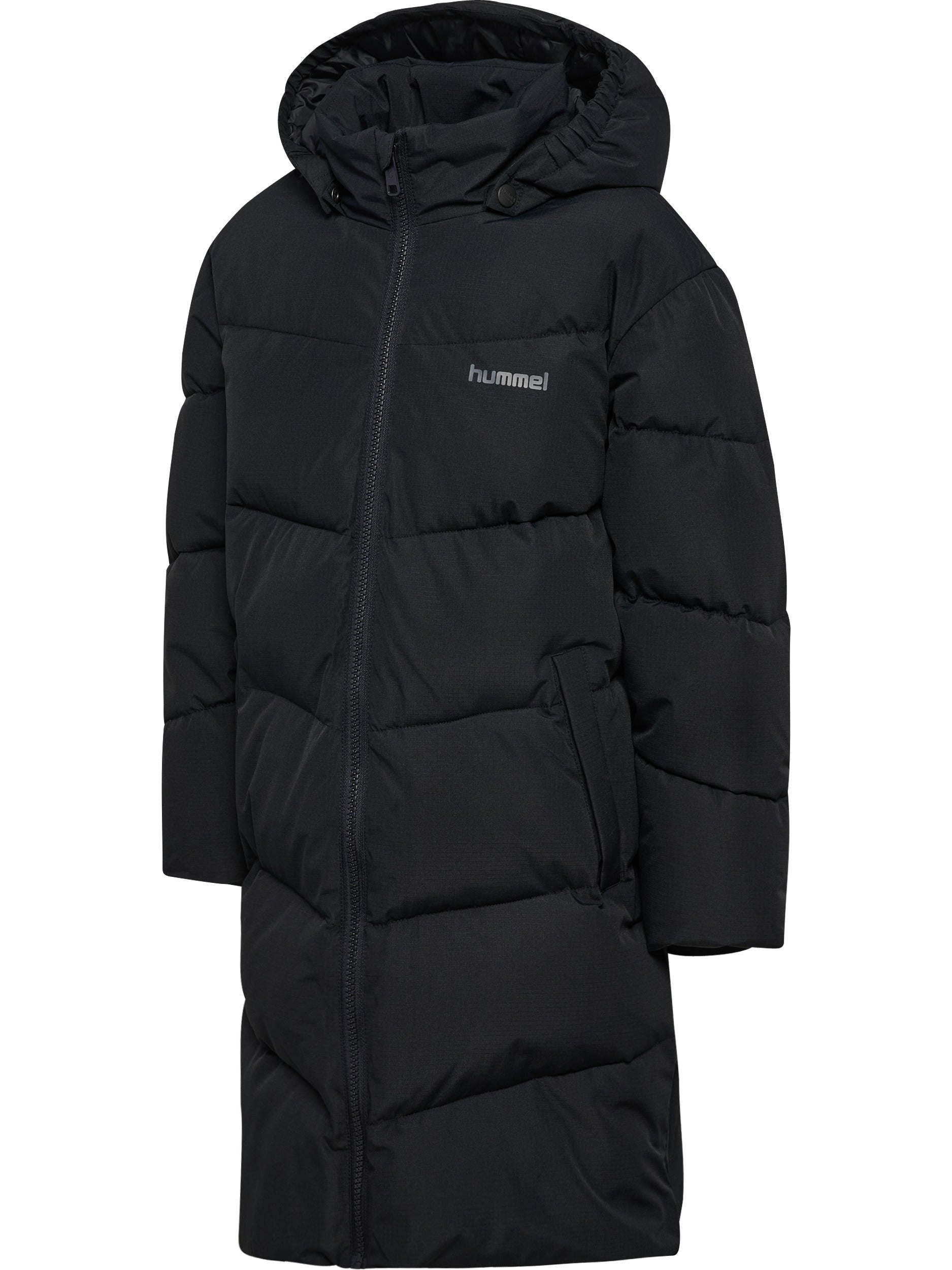 hmlJR PUFFER LONG JACKET – BLACK