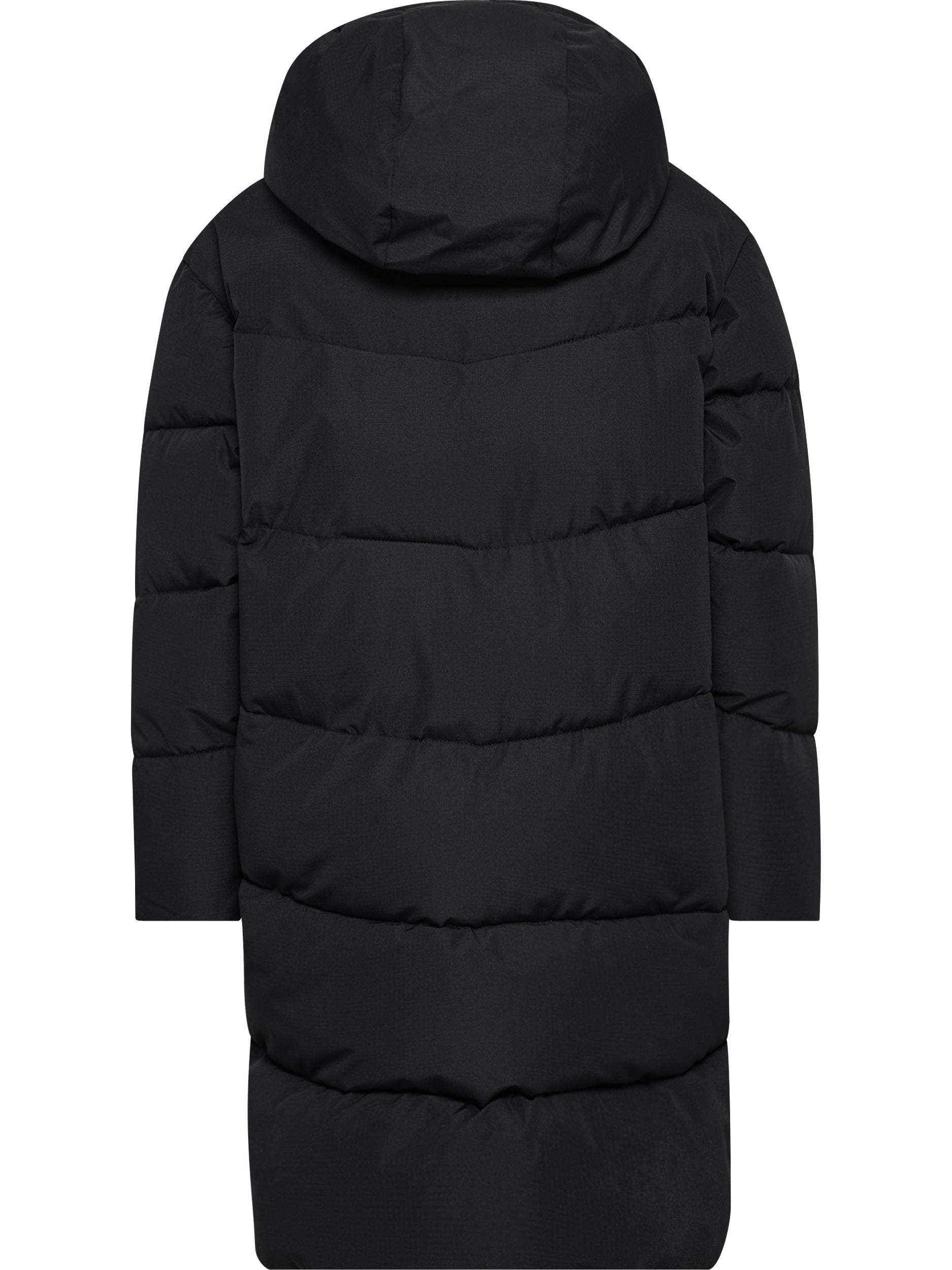 hmlJR PUFFER LONG JACKET – BLACK