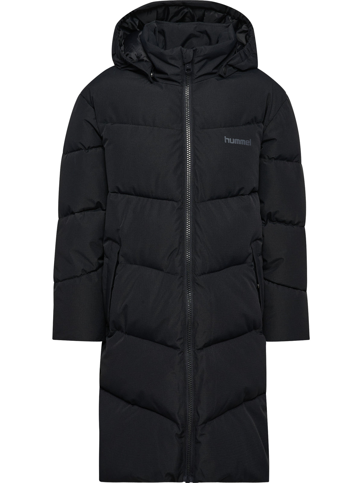 hmlJR PUFFER LONG JACKET – BLACK