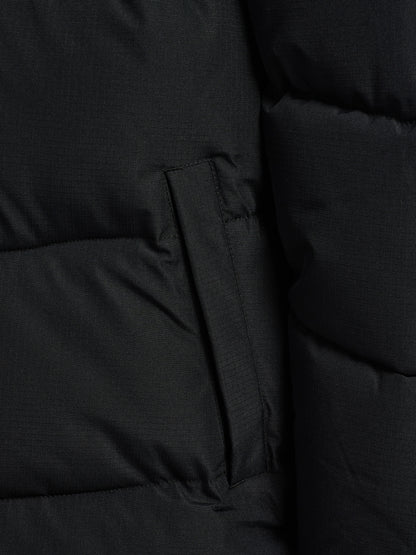 hmlJR PUFFER LONG JACKET – BLACK