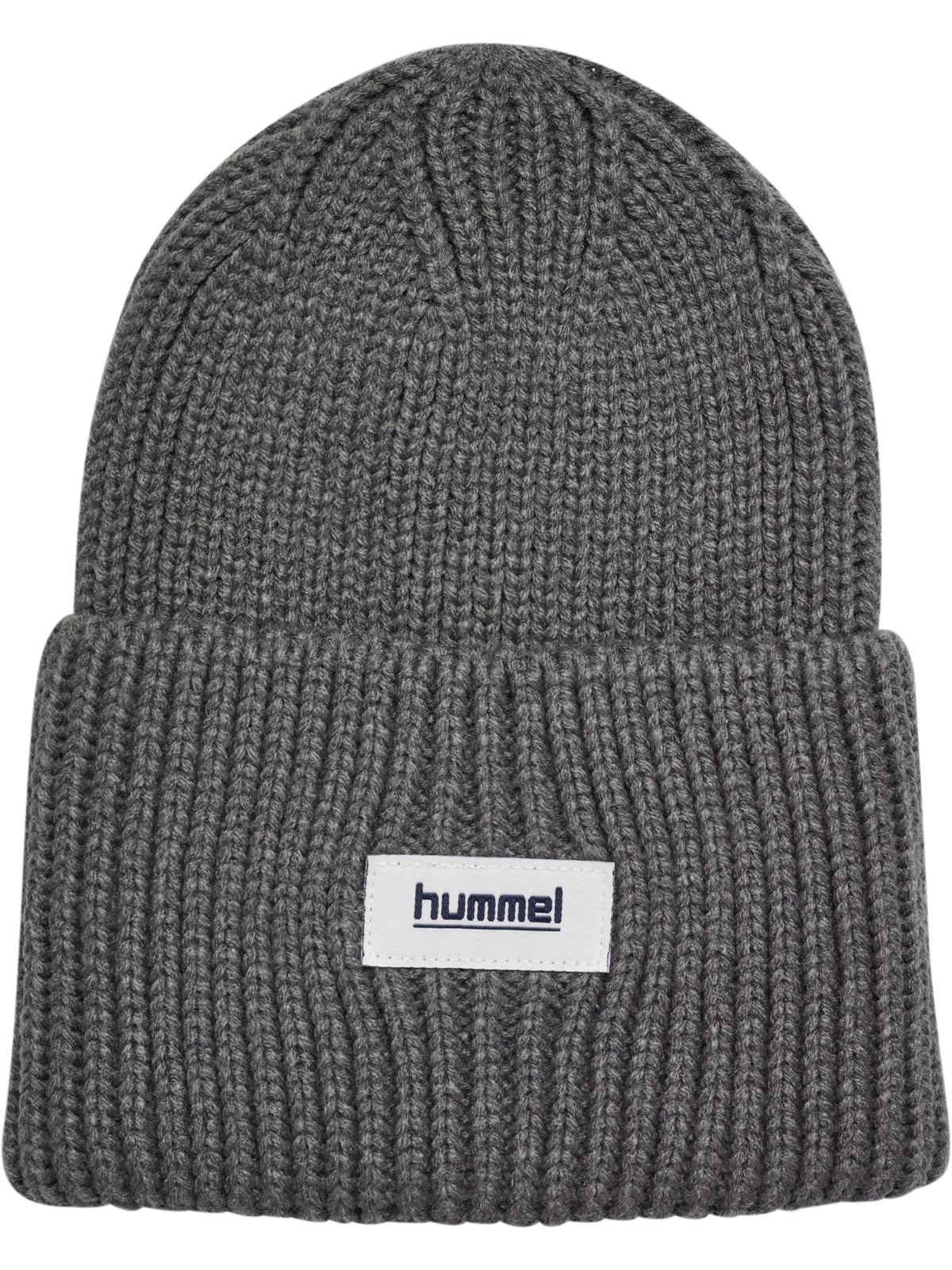 hmlJR HEAVY RIB KNIT BEANIE – DARK GULL GRAY