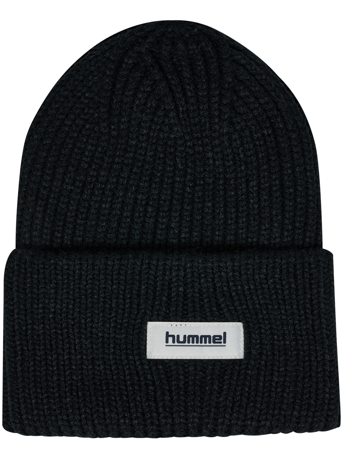 hmlJR HEAVY RIB KNIT BEANIE – BLACK