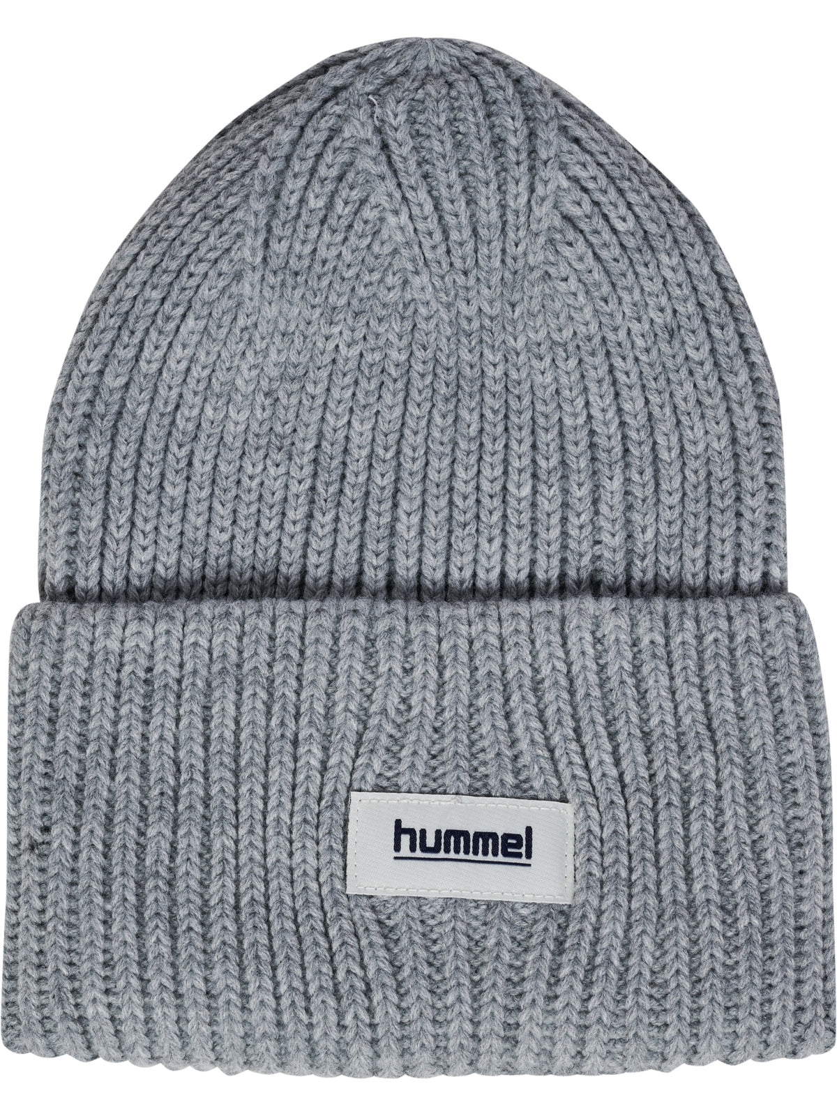 hmlJR HEAVY RIB KNIT BEANIE – GREY MELANGE
