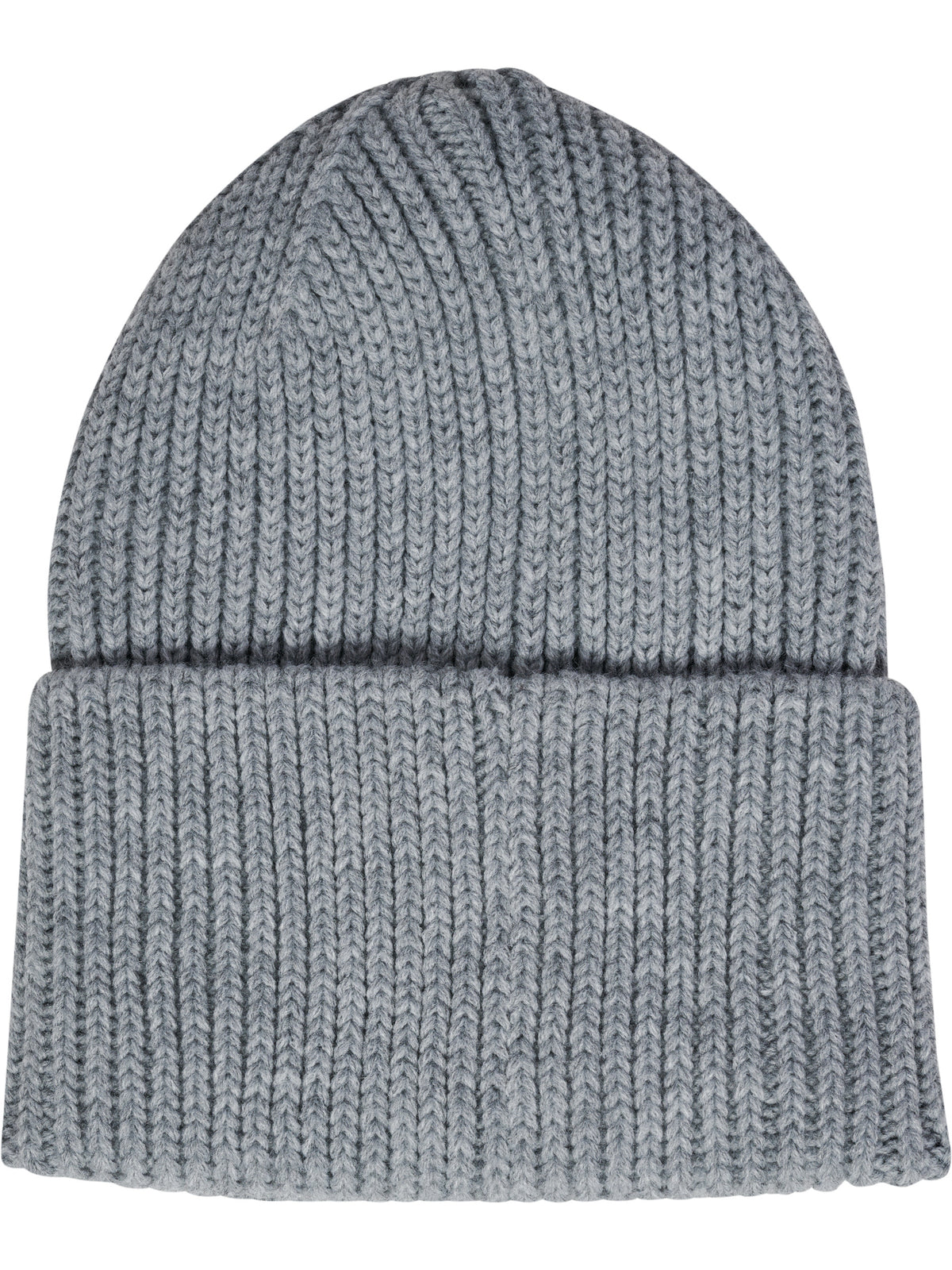 hmlJR HEAVY RIB KNIT BEANIE – GREY MELANGE