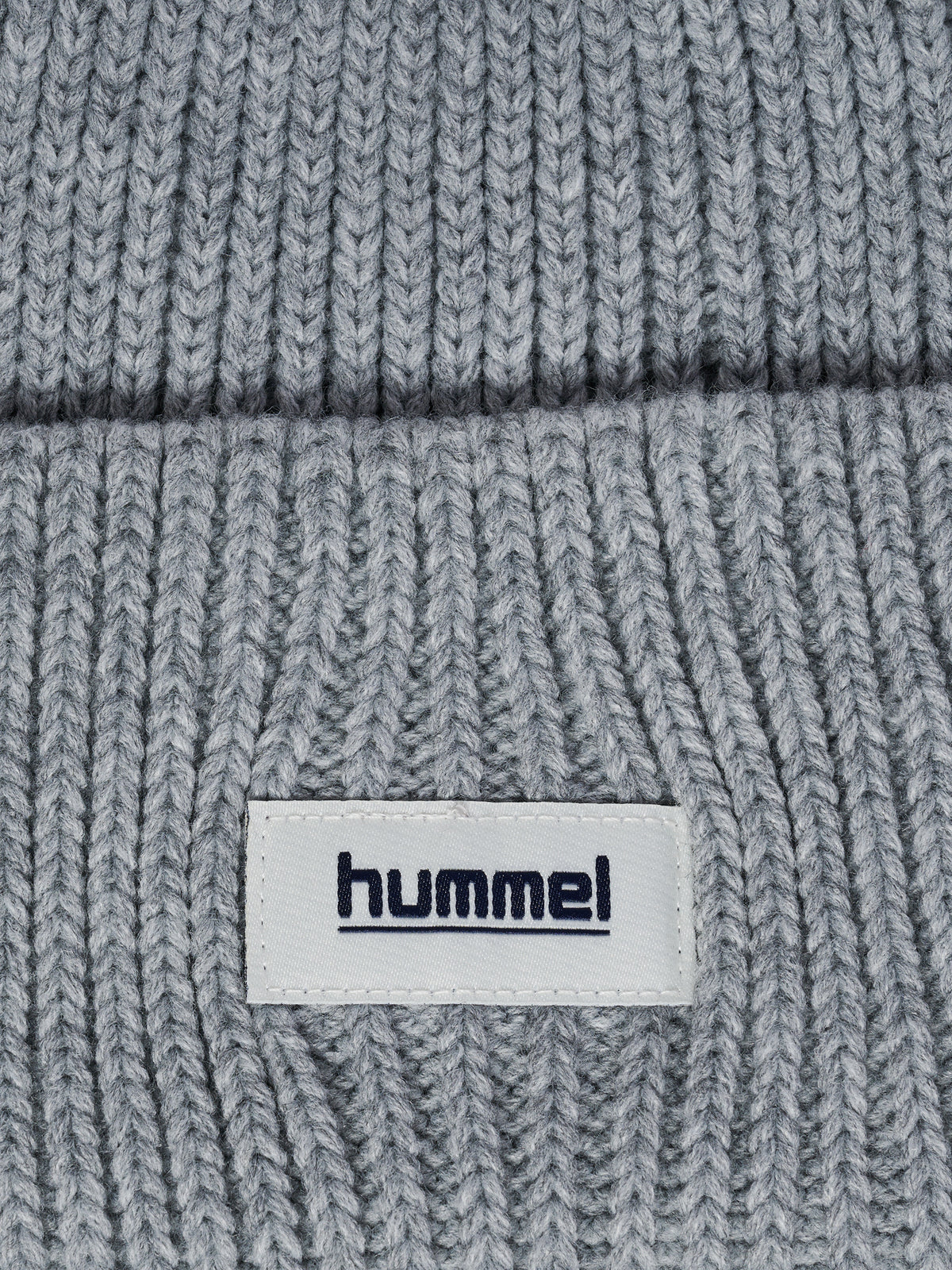 hmlJR HEAVY RIB KNIT BEANIE – GREY MELANGE