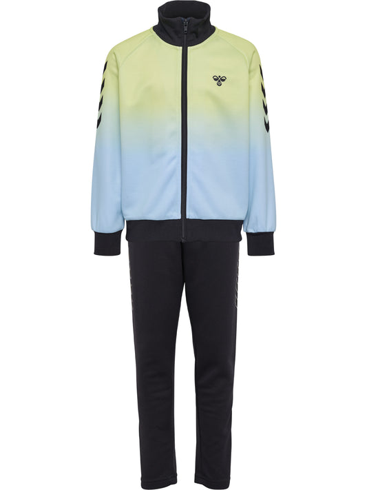 hmlJR GRADIENT TRACK SUIT – SHADOW LIME/BLACK