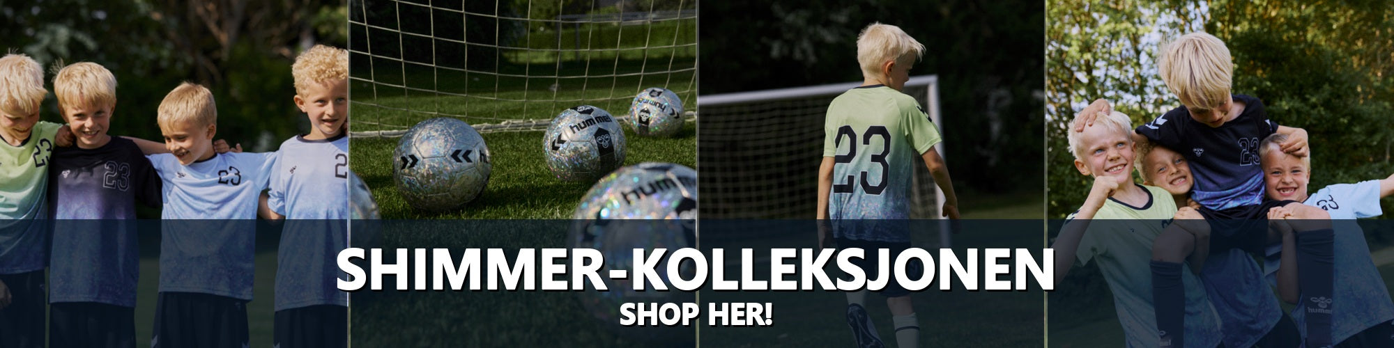 Shimmer-kolleksjonen - fotballbekledning og shimmer-fotballer